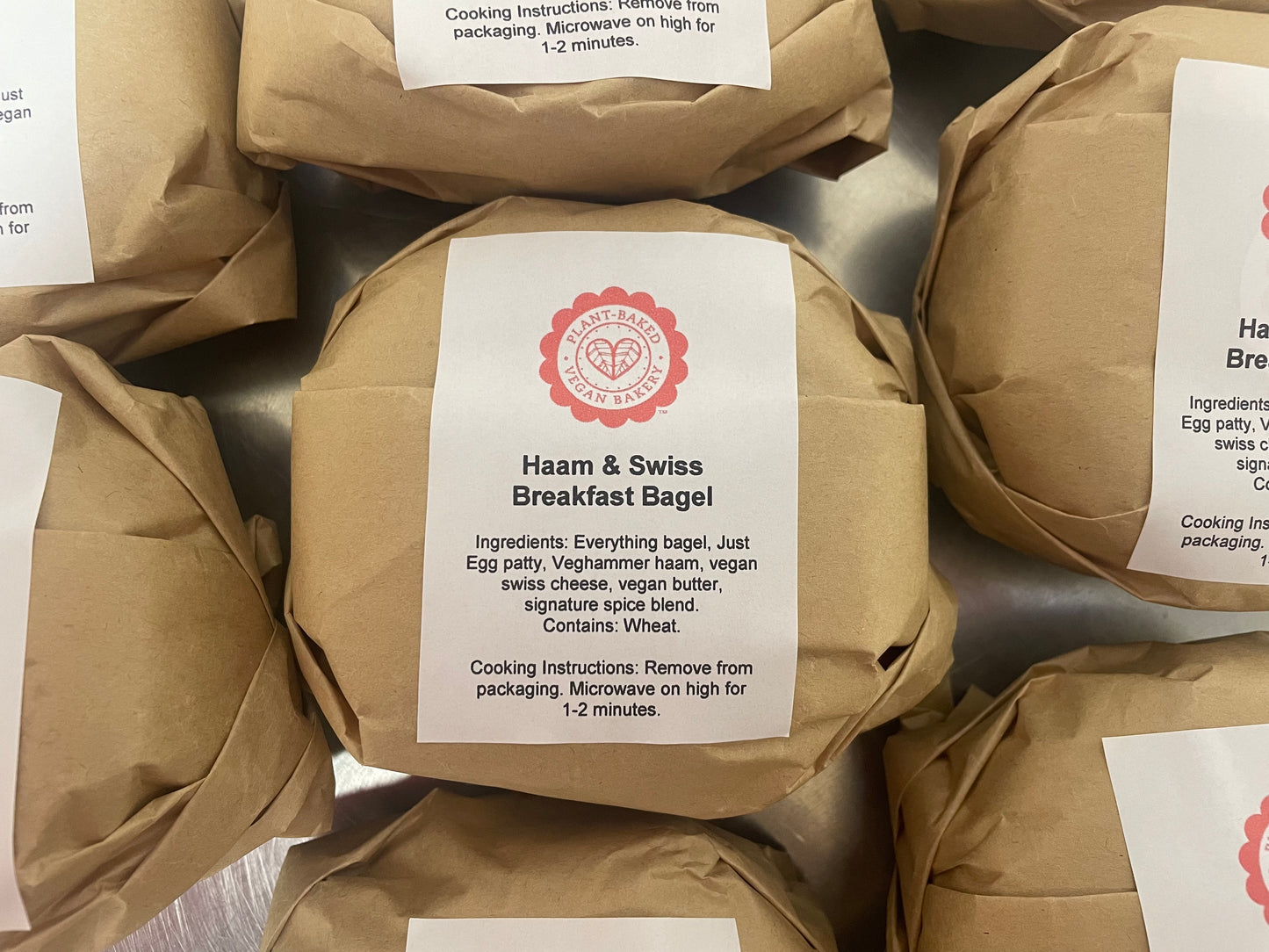 Haam and Swiss Breakfast Bagel
